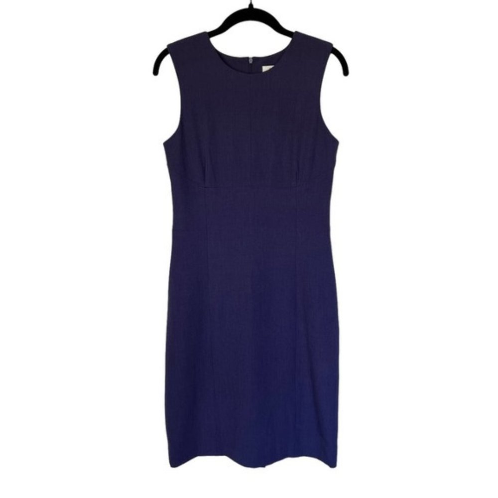 MM LaFleur Elderberry Purple Sleeveless Shirley Sheath Dress Size 6